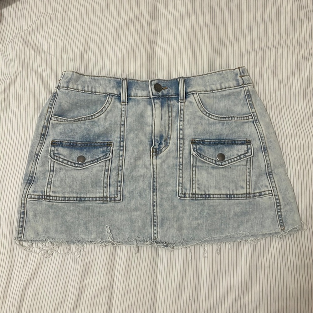 Aerie Jean Skirt